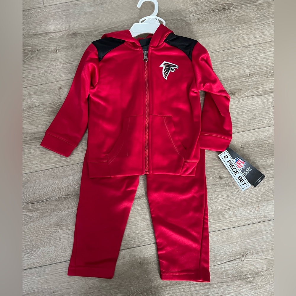 NWT Kids 2-Piece Atlanta Falcons Football Hoodie Sweatpants Set